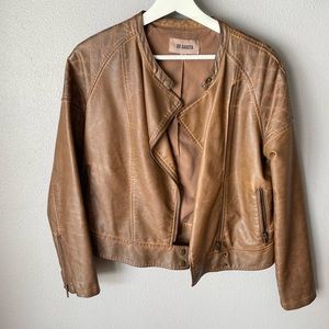 BB Dakota  brown leather jacket size small Nordstrom